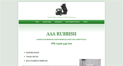 Desktop Screenshot of aaarubbish.com.au