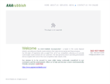 Tablet Screenshot of aaarubbish.com